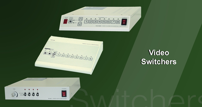 Historic ASTEL CCTV video switchers